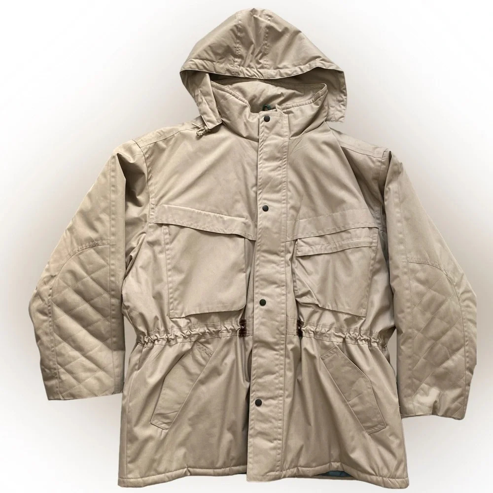 VINTAGE LONDON Fog Winter Jacket Coat With Cinched Waist Size XL